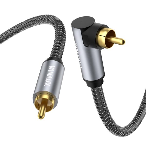 90 Degree RCA Cable,Right Angle Subwoofer Cable