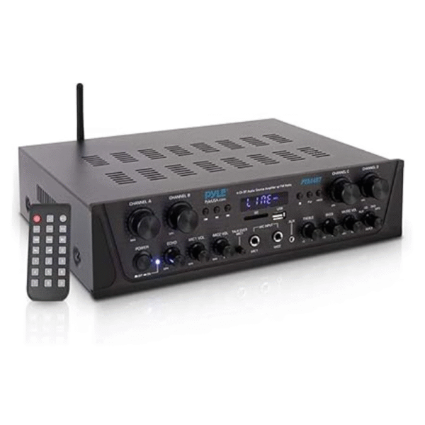 Pyle 500W Karaoke Wireless Bluetooth Amplifier