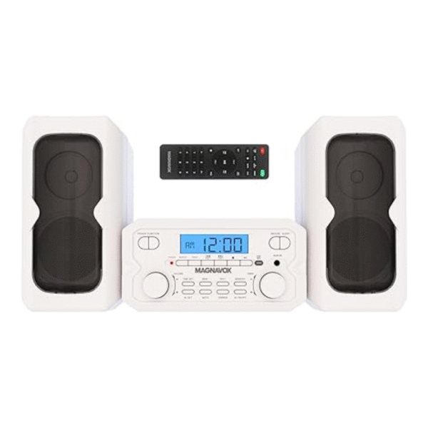Magnavox MM435M-WH 3-Piece Compact CD Shelf System