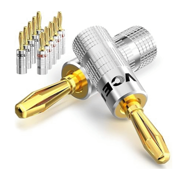 VCELINK Speaker Banana Plugs 6 Pairs
