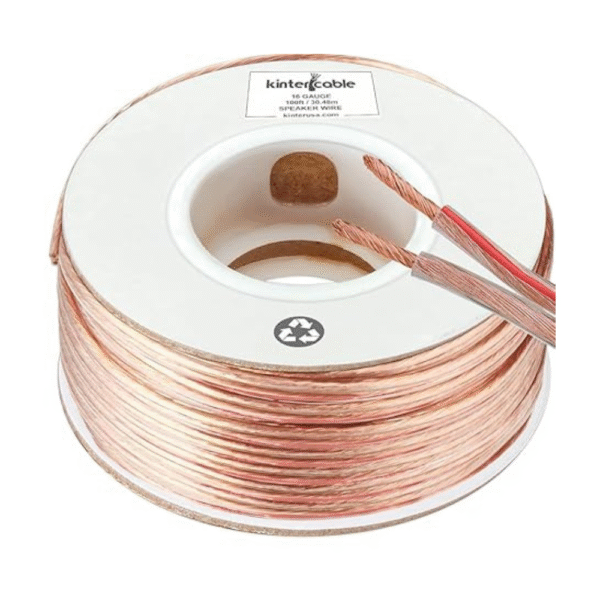 Kinter Cable 100ft 16-Gauge Audio Stereo Speaker Wire Cable