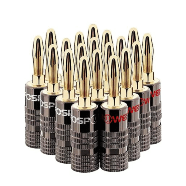 FosPower Banana Plugs 10 Pairs / 20 pcs