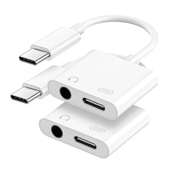 USB C to 3.5mm Headphone and Charger Adapter