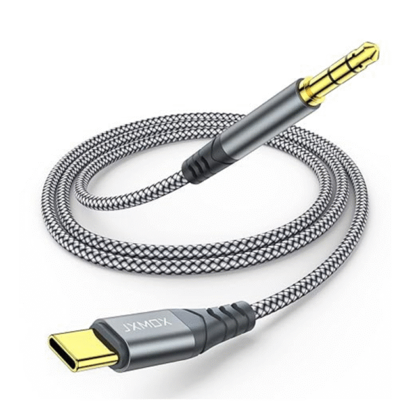 JXMOX USB C to 3.5mm Audio Aux Jack Cable